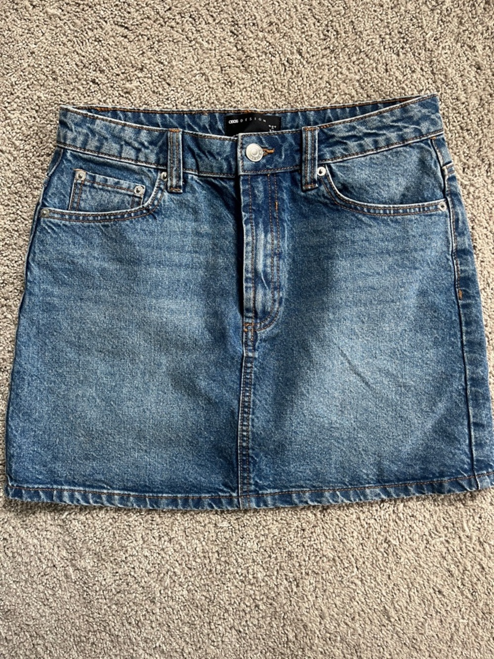 ASOS denim mini skirt size 4